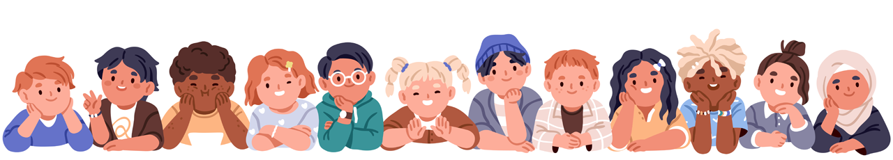image of a group of children hanging out together