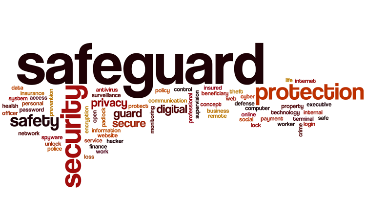 an image of a graphic image which has safeguarding text on it