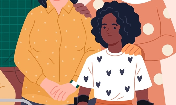 image a group of ethnically and culturally diverse children and young people